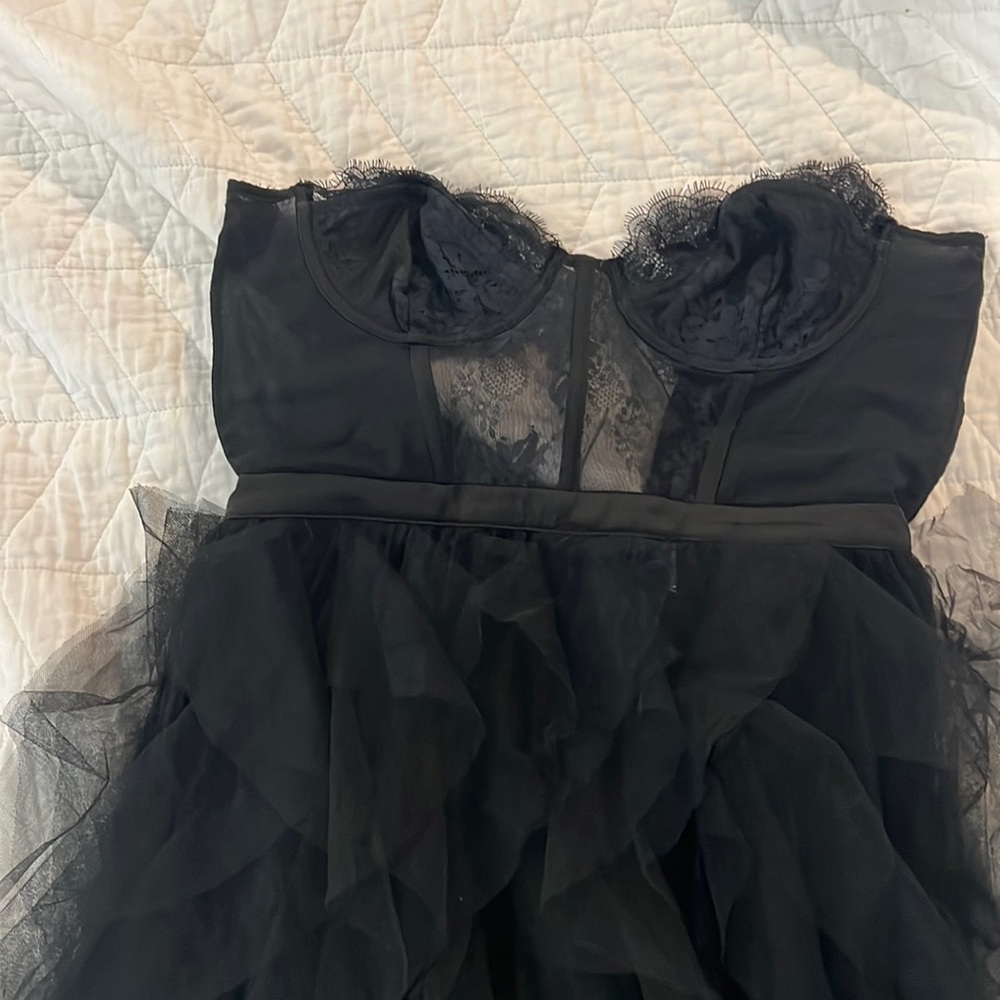 Black X Revolve bustier Gown